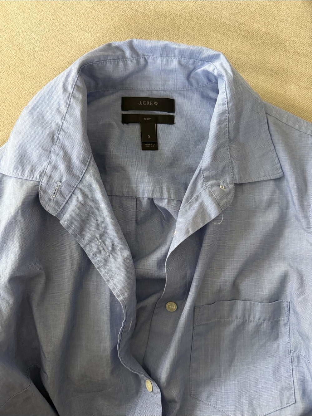 J. Crew Pale Blue Cotton Button-Down Shirt